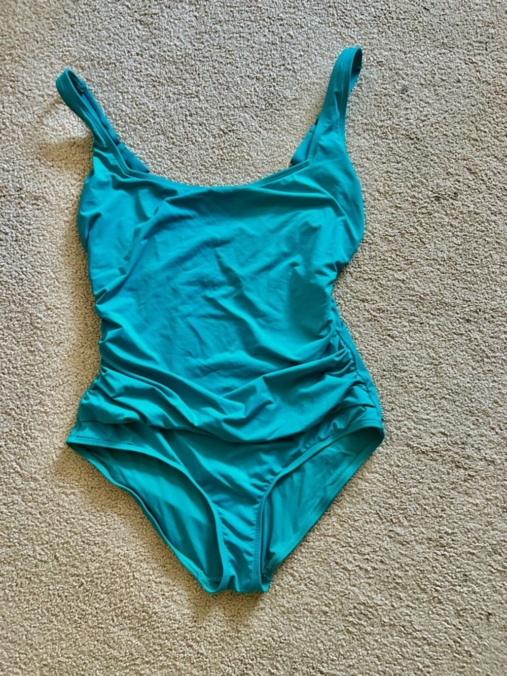 Tommy Bahama Teal Scoop One-Piece Swimsuit